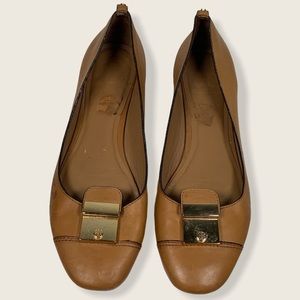 Tory Burch - light brown leather flats